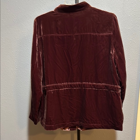 Loft Velvet Burgundy Jacket-XL - Picture 5 of 5